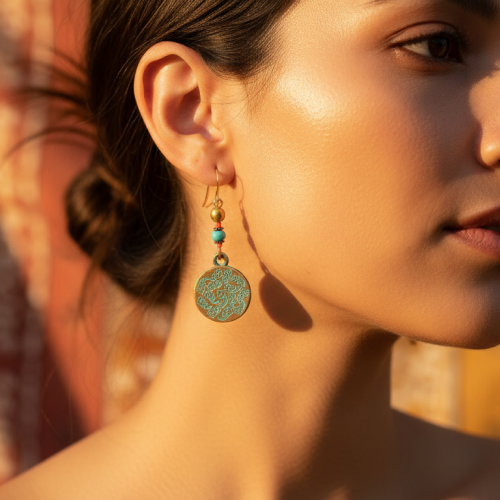 Generated model-focused product placement image.